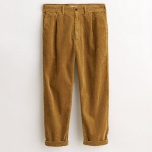 Alex Mill Pleated Corduroy Pants Size 30 Tan